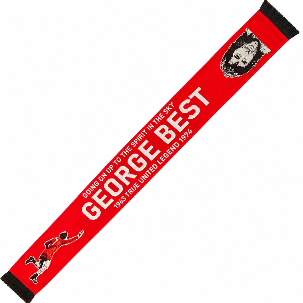 George Best Red Scarf