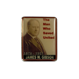 James W. Gibson - The Man Who Saved United - Badge