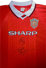 1999 Champions League Final Shirt Signed by Teddy Sheringham & Ole Solskjaer