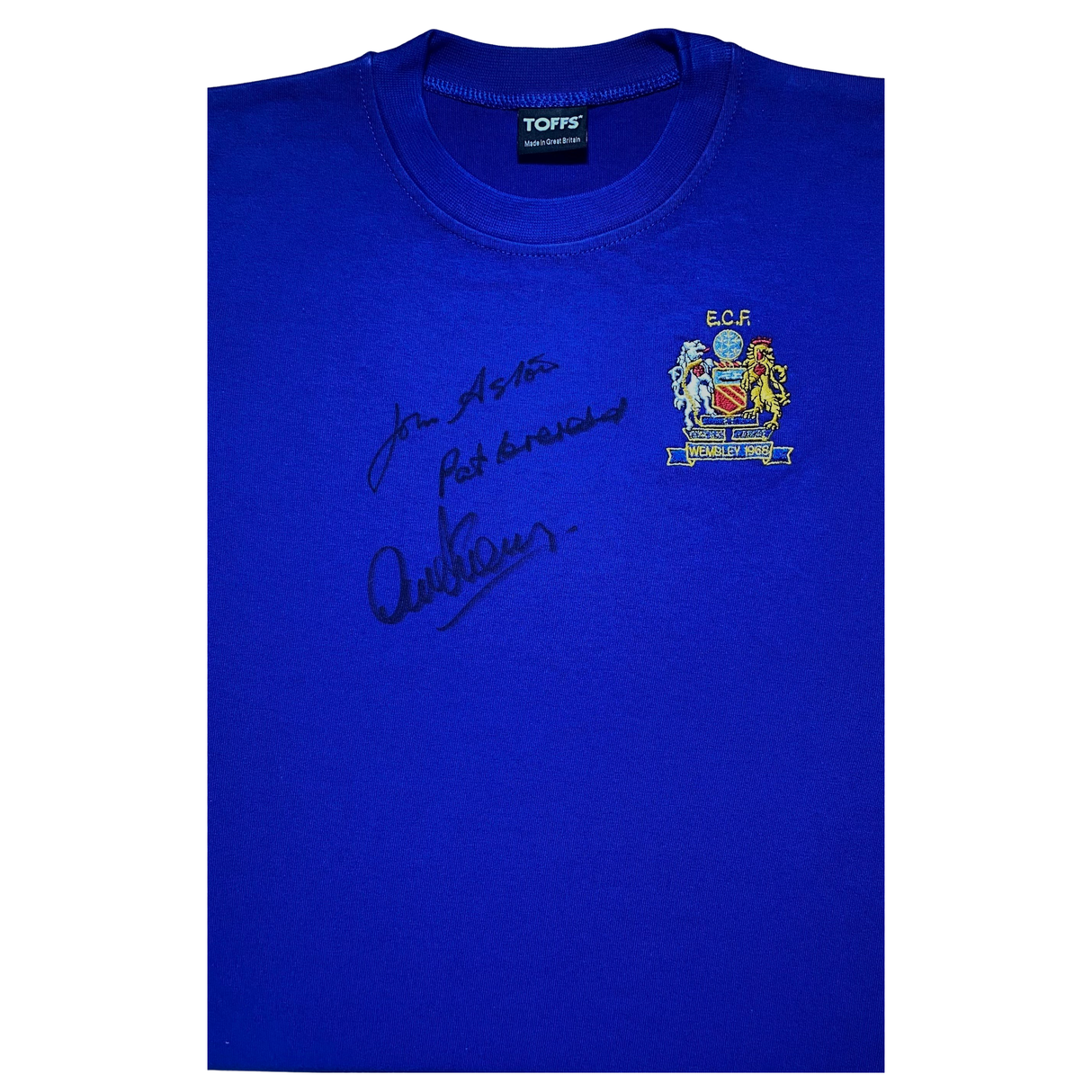 1968 European Cup Final Shirt Signed by Stepney, Aston and Crerand
