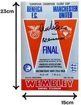 1968 European Cup Final Programme 2X Signed by Alex Stepney and Paddy Crerand (S)