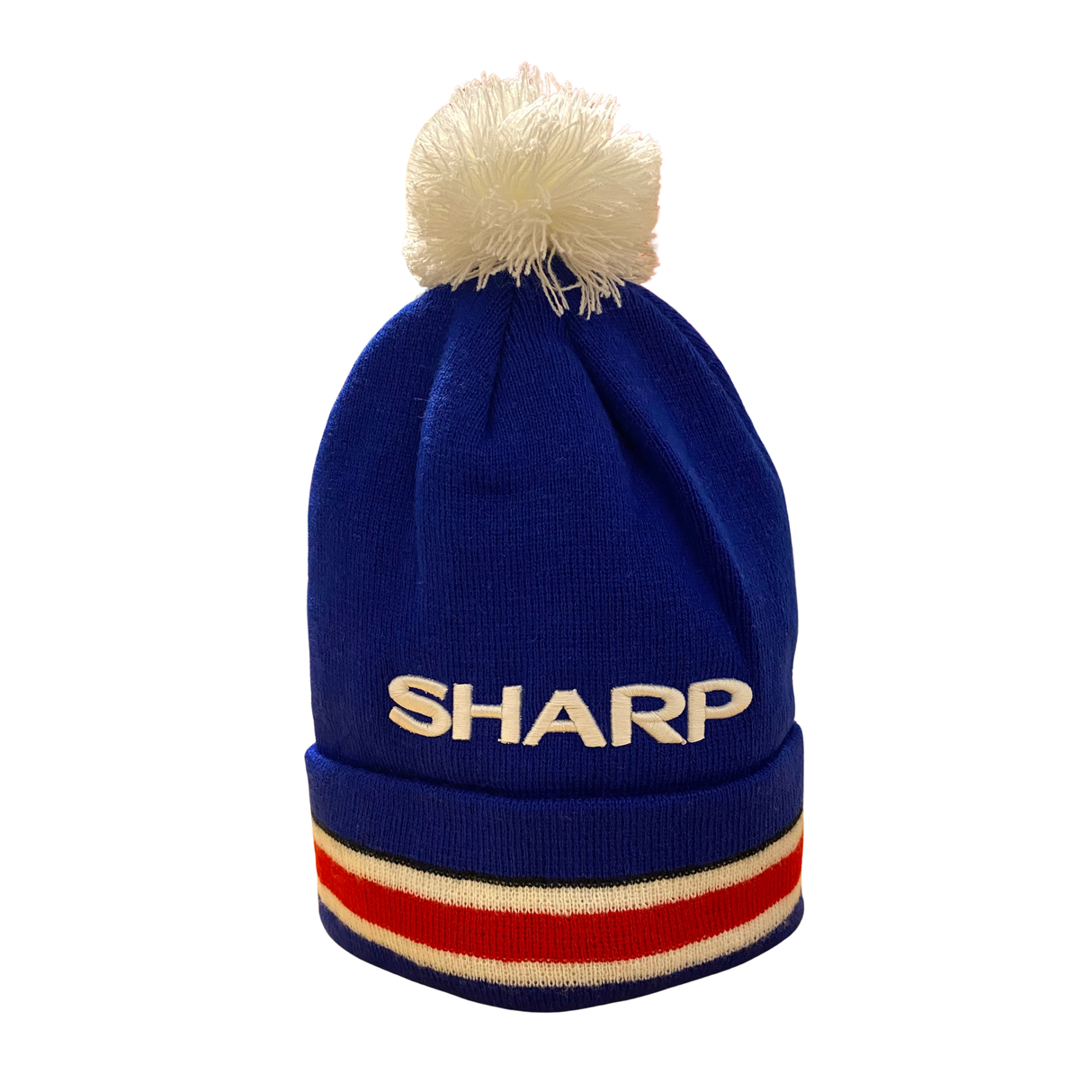 1985 SHARP Blue Away Bobble Hat