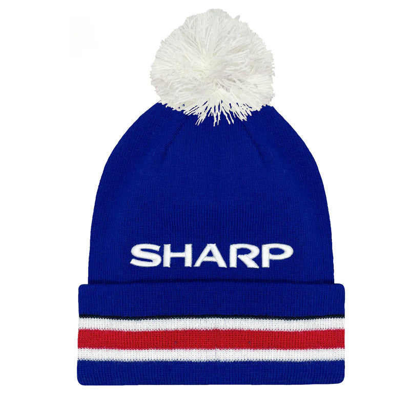 1985 SHARP Blue Away Bobble Hat