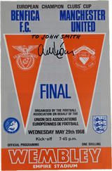 Alex Stepney Name Personalised Signed 1968 European Cup Final Programme