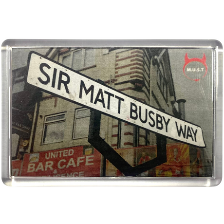 Sir Matt Busby Way Fridge Magnet