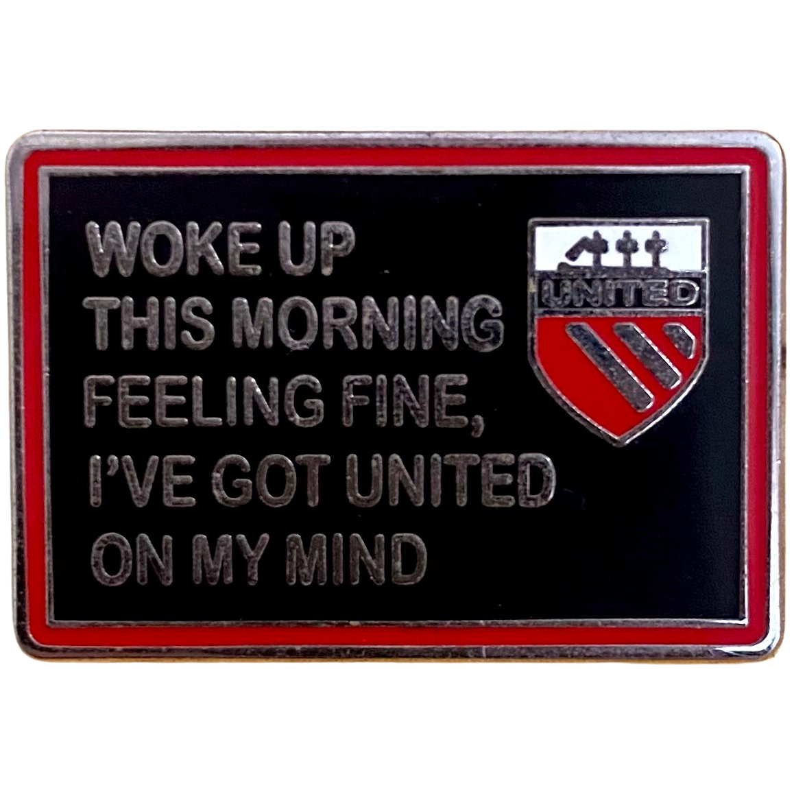 Woke Up This Morning Feeling Fine Badge