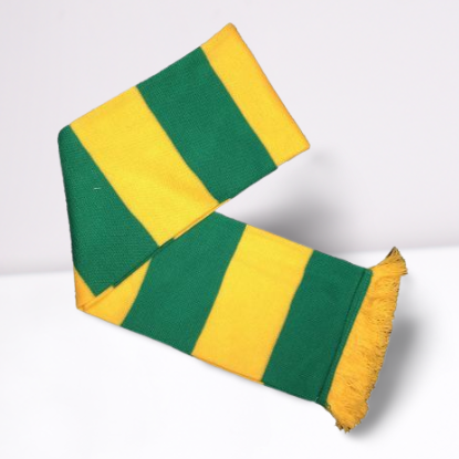 Green and Gold Bar Scarf