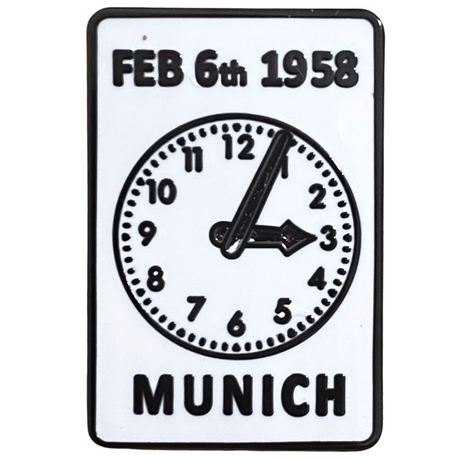 Munich Memorial Clock Badge (White)