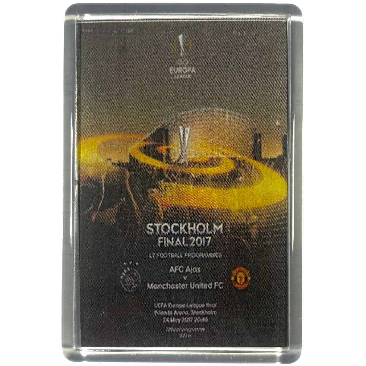 Stockholm 2017 Europa League Final Programme Fridge Magnet