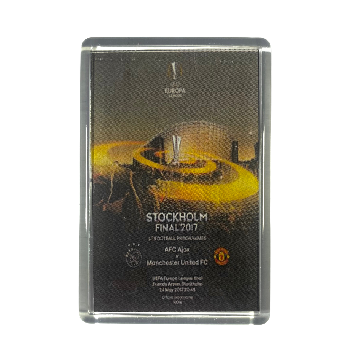 Stockholm 2017 Europa League Final Programme Fridge Magnet