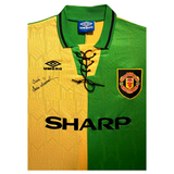 Brian McClair Signed 1992 Green & Gold Shirt