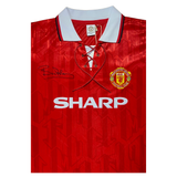 Bryan Robson Hand Signed Official Replica 1992-1994 Manchester United Home Shirt