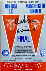 1968 European Cup Final Programme 2X Signed by Alex Stepney and Paddy Crerand (S)