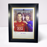 "68 Steps" Framed Artwork Print Signed by Cristiano Ronaldo (XL)