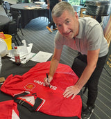 Denis Irwin Hand Signed 1994-1996 Manchester United Home Shirt