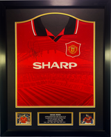 Denis Irwin Hand Signed 1994-1996 Manchester United Home Shirt