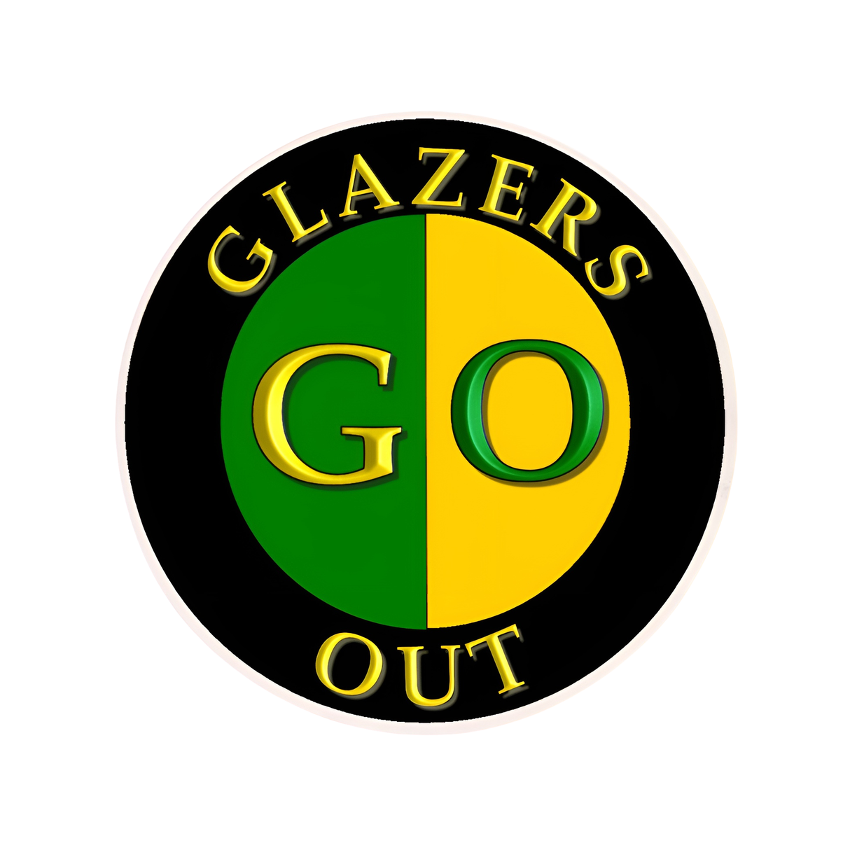 10 x Sticker "Glazers Out - GO"