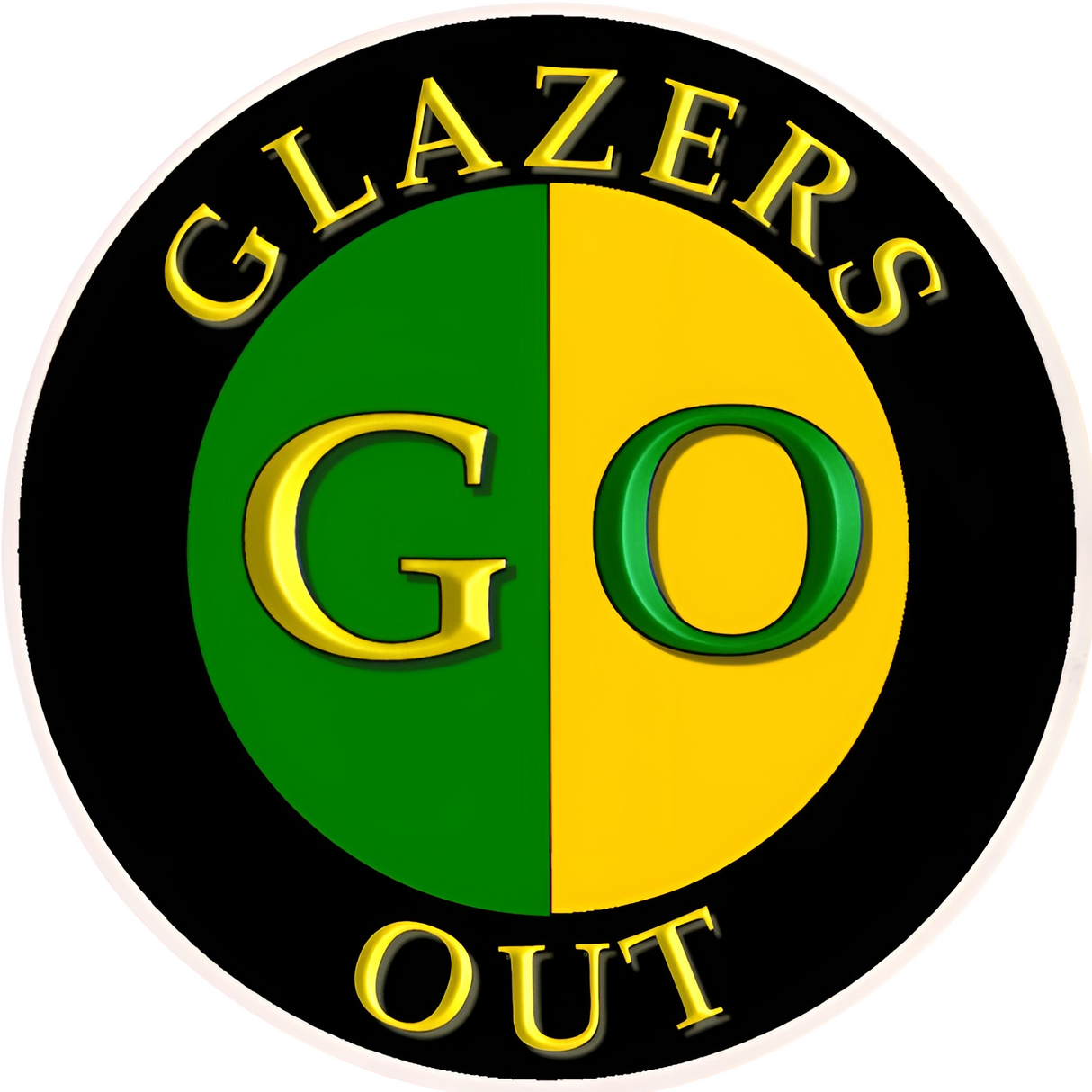 10 x Sticker "Glazers Out - GO"