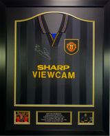 Bryan Robson Hand Signed Iconic 1993-1994 Black Shirt