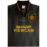 Bryan Robson Hand Signed Iconic 1993-1994 Black Shirt