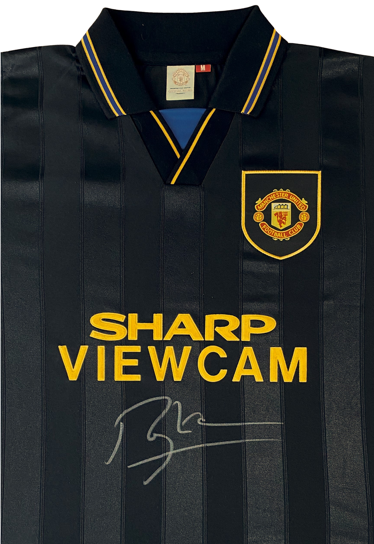 Roy Keane Hand Signed 1994 Black Away Shirt
