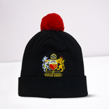 Manchester United Black Club Suit Bobble Hat