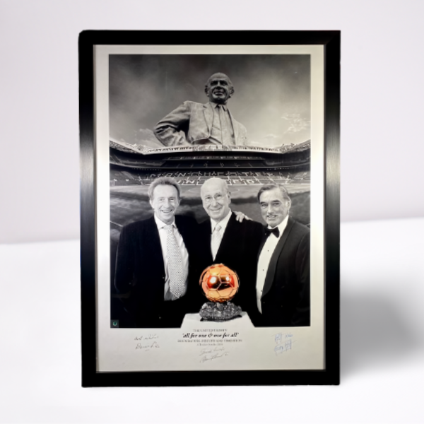 All For One & One For All' Print Signed by Law, Best & Charlton (Black & White Version)