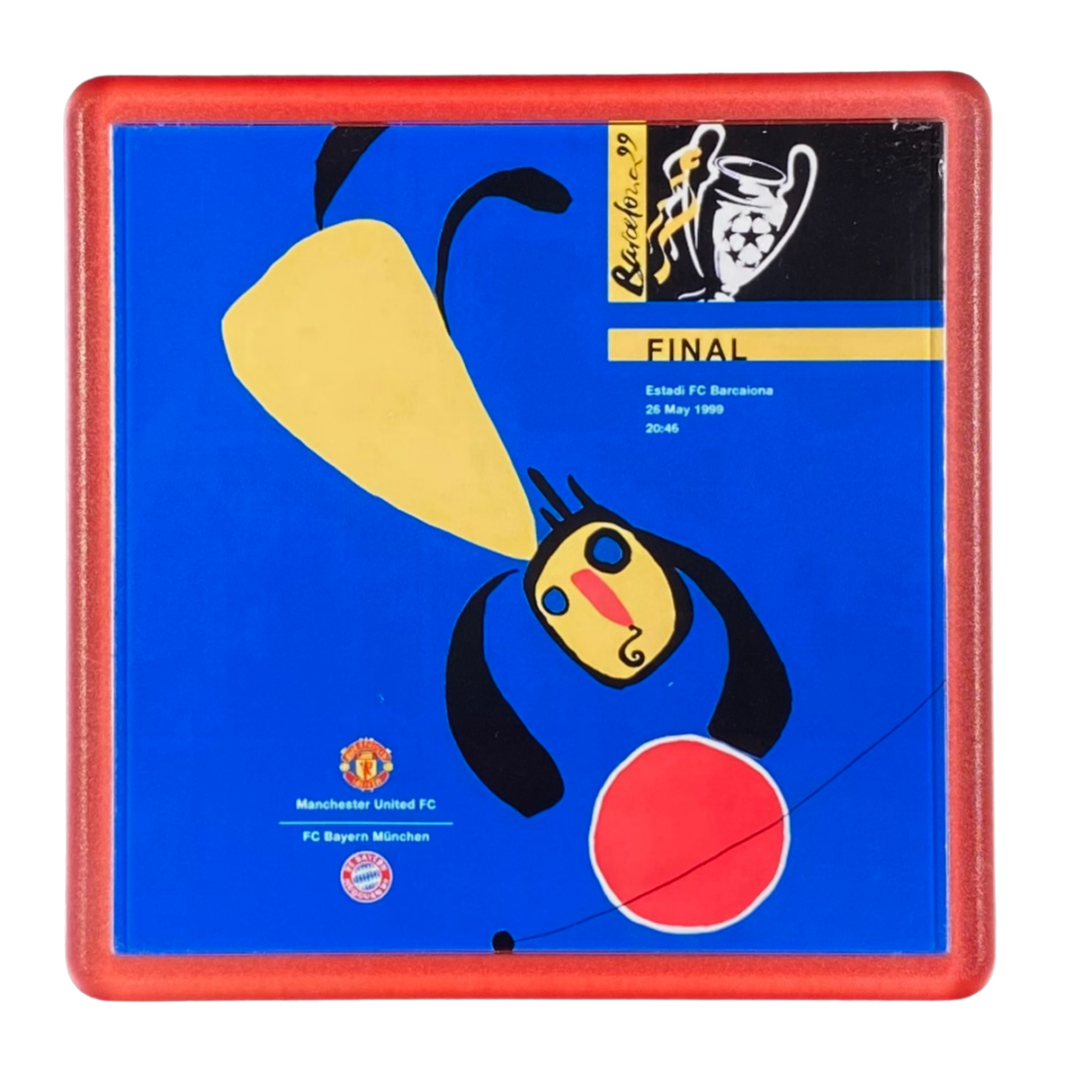 Barcelona 1999 Champions League Final Programme Coaster