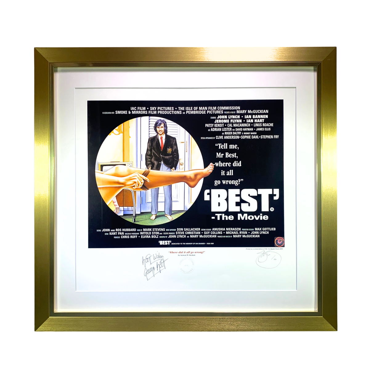 Best - The Movie - signed by George Best Framed Print