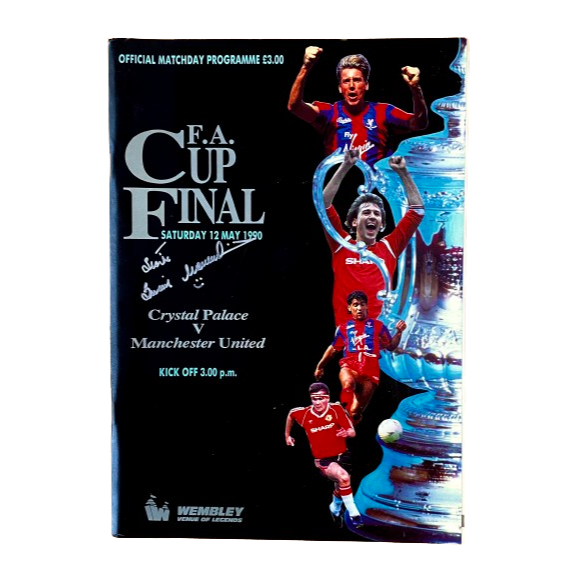 Brian McClair Hand Signed 1990 FA Cup Final Programme