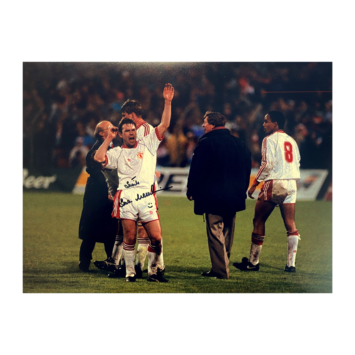 Brian McClair 1991 ECWC Celebration Signed Photo (L)