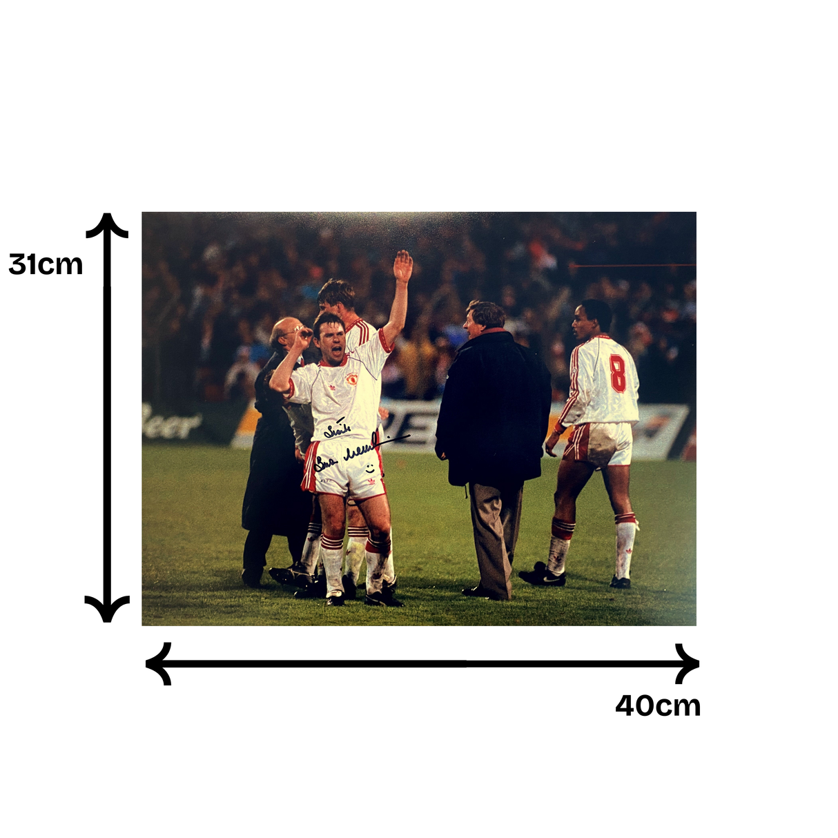 Brian McClair 1991 ECWC Celebration Signed Photo (L)