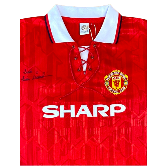 Brian McClair hand signed 1992/94 Home Shirt