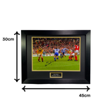 Brian McClair 1992 League Cup Winning Goal Celebration Signed Photo (L)