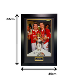 Brian McClair Premier League Trophy Celebration Signed Photo (L)