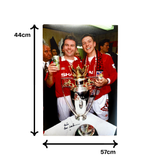Brian McClair Premier League Trophy Celebration Signed Photo (L)