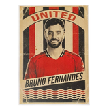 Bruno Fernandes Old School Style Programme Print (A3)