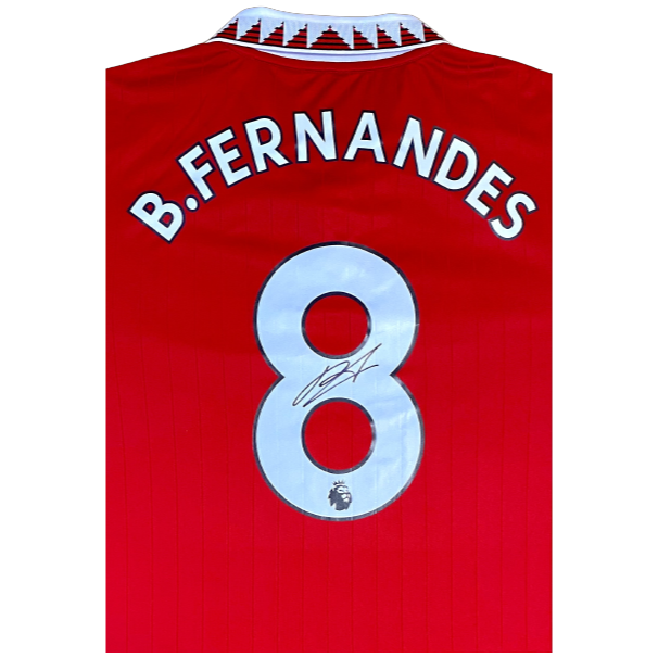 Bruno Fernandes signed on #8 Manchester United 2022/23 Home Shirt