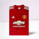 Bruno Fernandes Hand Signed official Manchester United 2020-21 Home Shirt