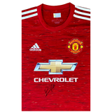 Bruno Fernandes Hand Signed official Manchester United 2020-21 Home Shirt