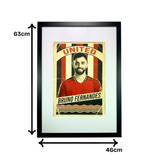 Bruno Fernandes Old School Style Programme Print (A3)