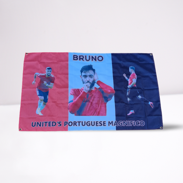 Bruno Fernandes "United's Portuguese Magnifico" Flag