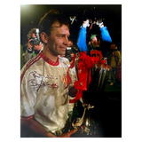 Bryan Robson 1991 ECWC Trophy Signed Photo (L)