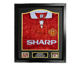 Bryan Robson Hand Signed official replica 1992-1994 Manchester United Home shirt