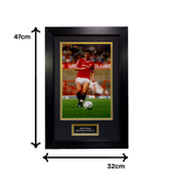 Bryan Robson 87/88 Hand Signed Photo Print (M)