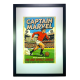 Bryan Robson "Captain Marvel" Comic Strip Print (A3)