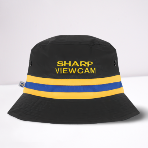 1994 "SHARP VIEWCAM" Black Away Kit Bucket Hat