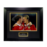 Nicky Butt Signed Print 1999 UCL Final (With Beckham) (M)