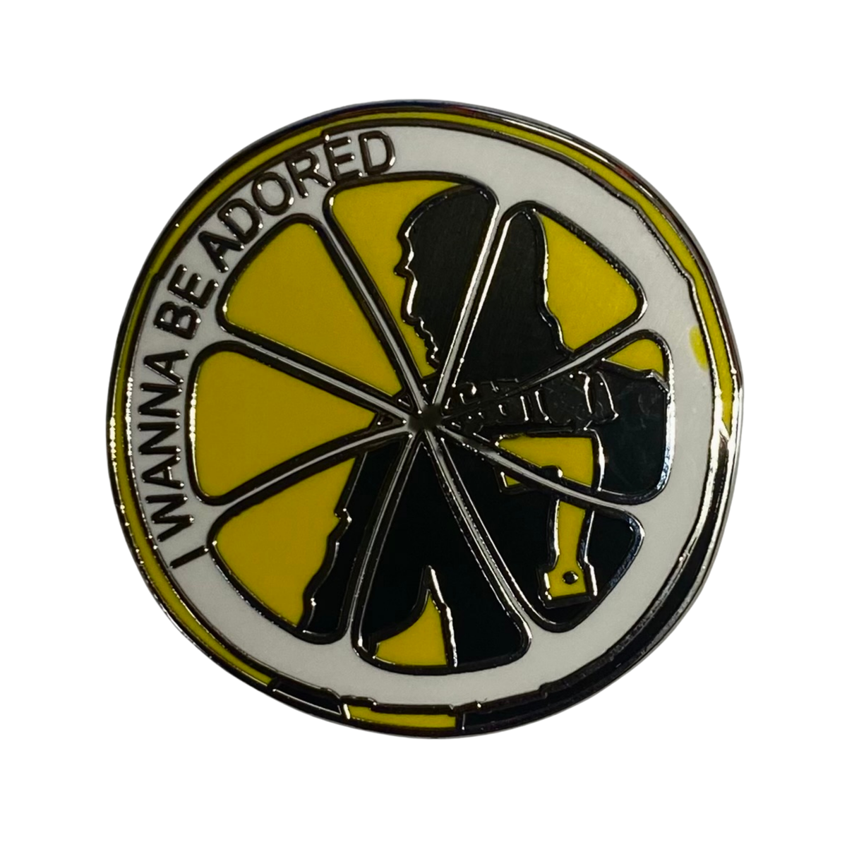Eric Cantona "I Wanna Be Adored" Lemon Badge