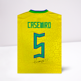 Casemiro Back Signed Brazil 2022-23 Home Shirt